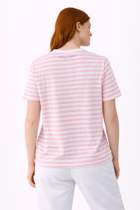 FRIEDA&FREDDIES camiseta m/c rayas rosa y blanco "SUMMER BREEZE" - 2