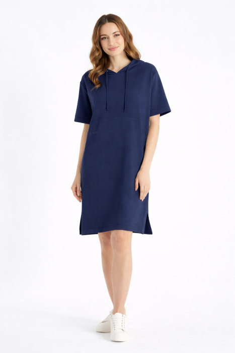 FRIEDA&FREDDIES vestido m/c con capucha azul  marino