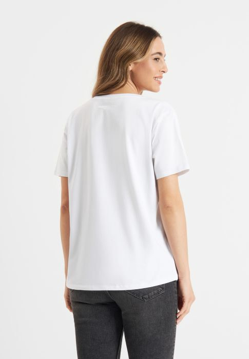 FRIEDA&FREDDIES camiseta m/c blanca y rosa "NOT FOR SALE" - 2