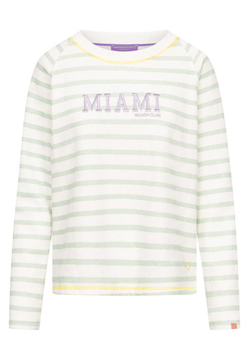 FRIEDA&FREDDIES jersey rayas blanco/verde "MIAMI" - 5