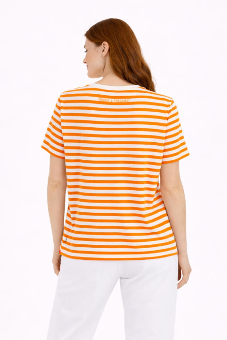 FRIEDA&FREDDIES camiseta m/c rayas naranja/blanco "SUMMER BREEZE" - 2