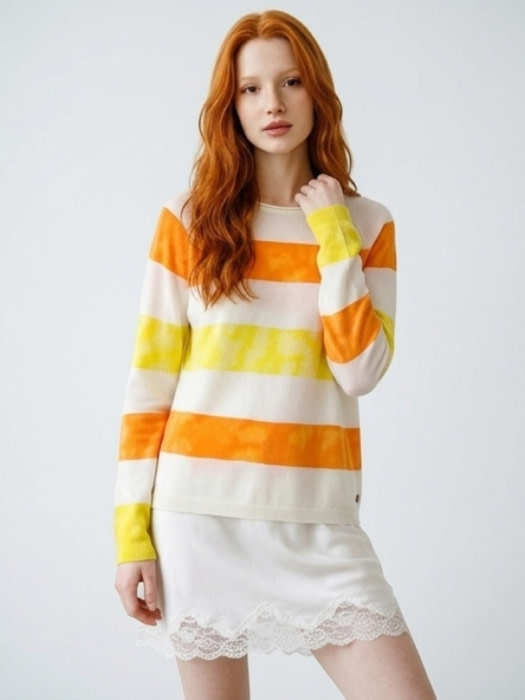 FRIEDA&FREDDIES jersey rayas color naranja, amarillo y blanco - 2