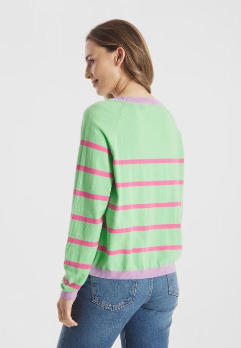 FRIEDA&FREDDIES jersey en rayas color verde y fucsia - 3