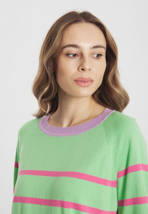 FRIEDA&FREDDIES jersey en rayas color verde y fucsia - 4
