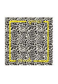 FRIEDA&FREDDIES pañuelo estampado animal print  con vivos fluor