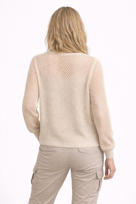 KOCCA chaqueta calada color beige y oro - 2