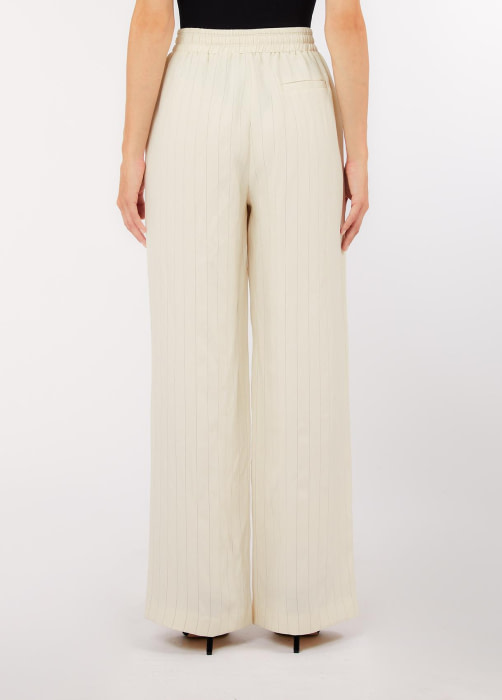 LIU.JO pantalón crudo con raya diplomática con goma - 2