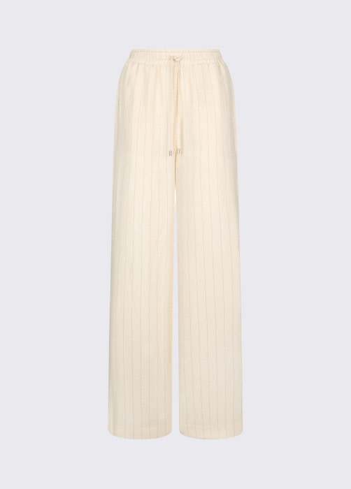 LIU.JO pantalón crudo con raya diplomática con goma - 5