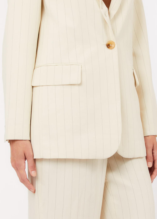 LIU.JO blazer crudo con raya diplomática - 2