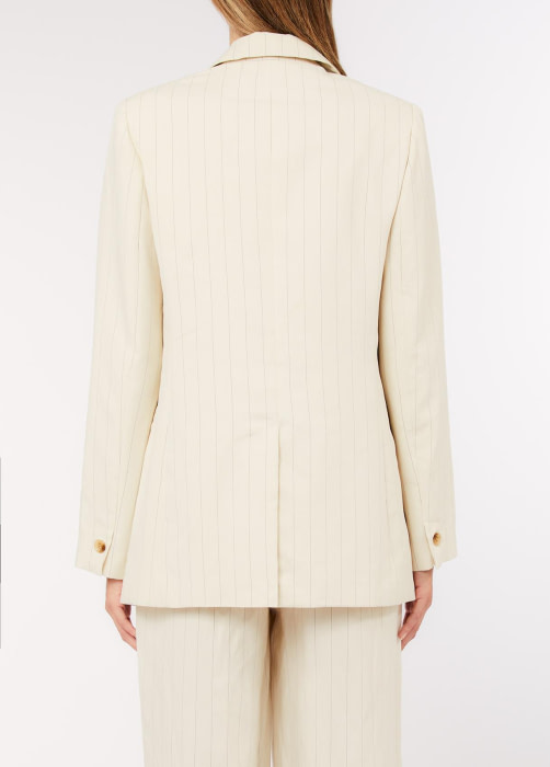 LIU.JO blazer crudo con raya diplomática - 3