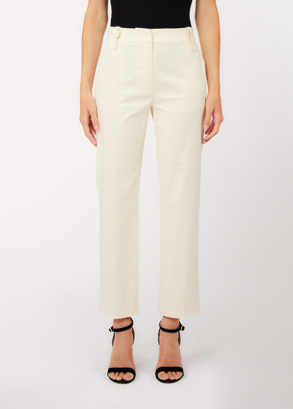LIU.JO pantalón crudo con bolsillitos en strass