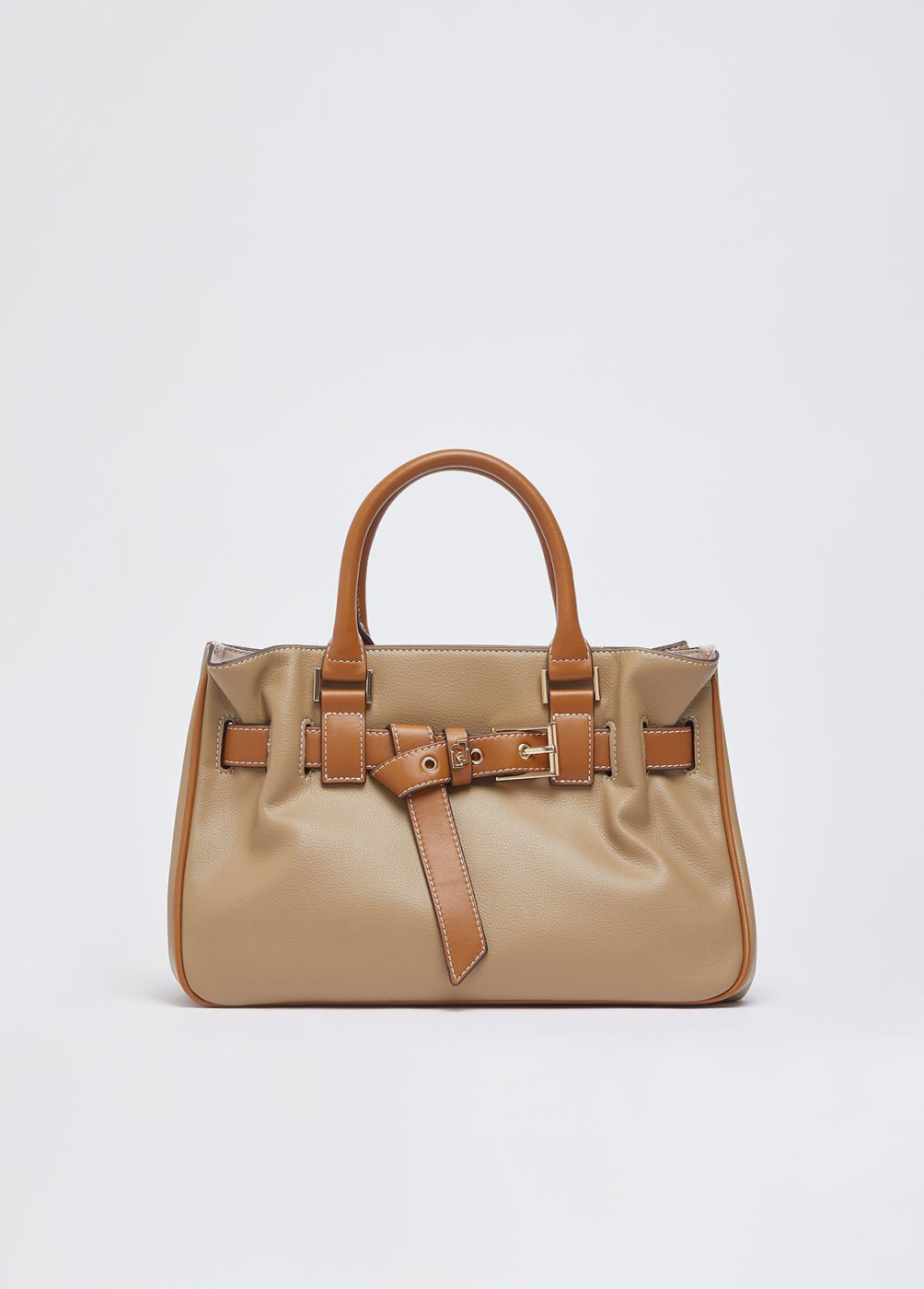 LIU·JO bolso combinado caqui y cuero