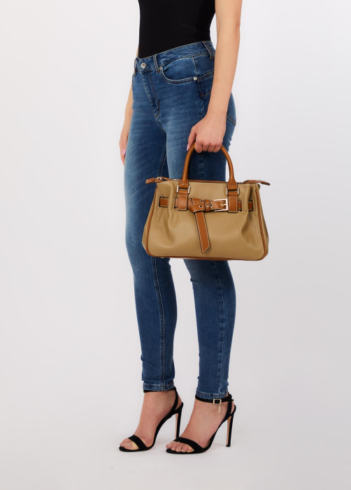 LIU·JO bolso combinado caqui y cuero - 3