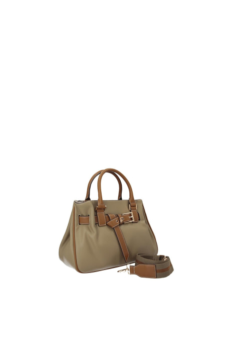 LIU·JO bolso combinado caqui y cuero - 4