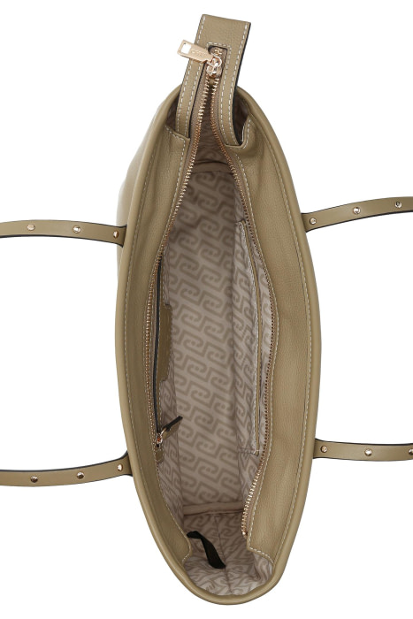 LIU·JO shopping jacquard color beige - 5