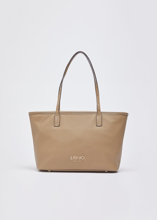 LIU·JO shopping jacquard color beige - 6
