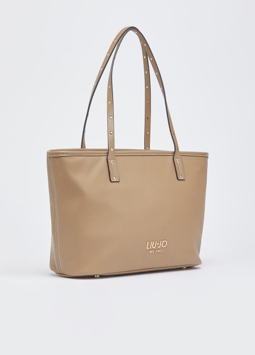 LIU·JO shopping jacquard color beige - 7