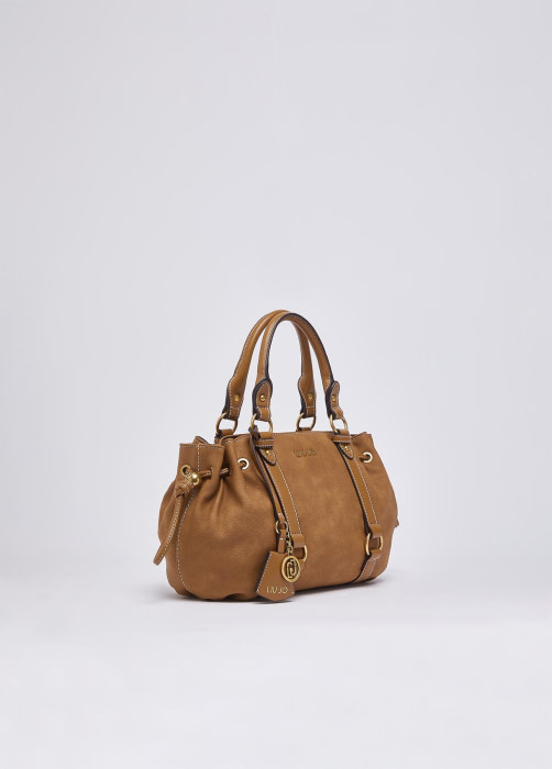 LIU·JO bolso en piel vuelta color camel - 6