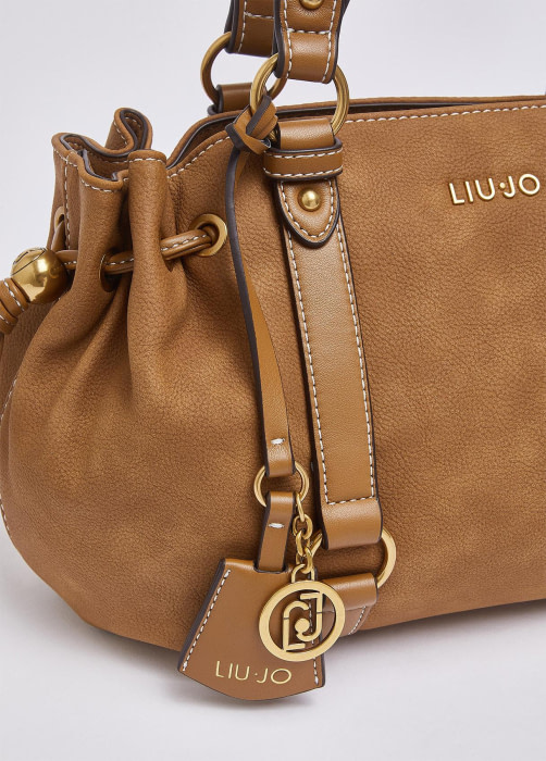 LIU·JO bolso en piel vuelta color camel - 8