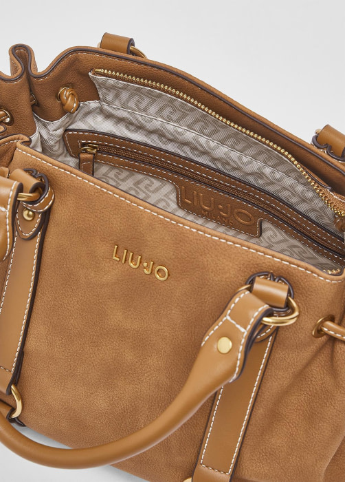 LIU·JO bolso en piel vuelta color camel - 10