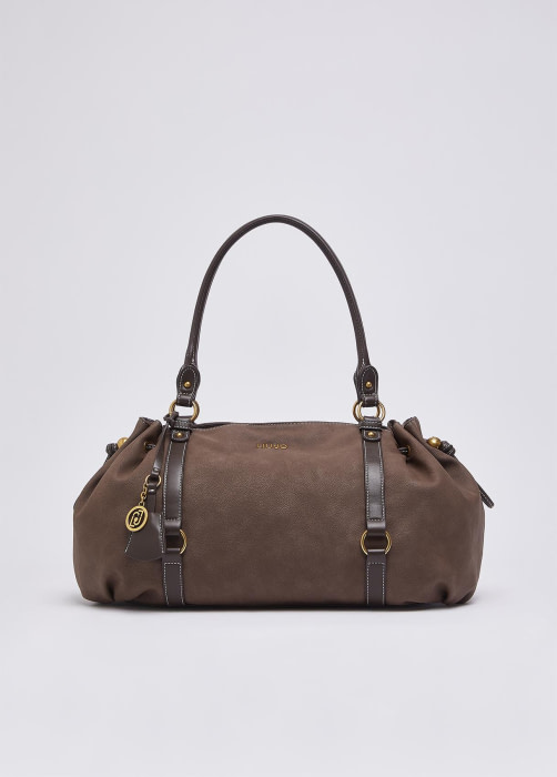 LIU·JO bolso grande en piel vuelta color marrón  oscuro - 1