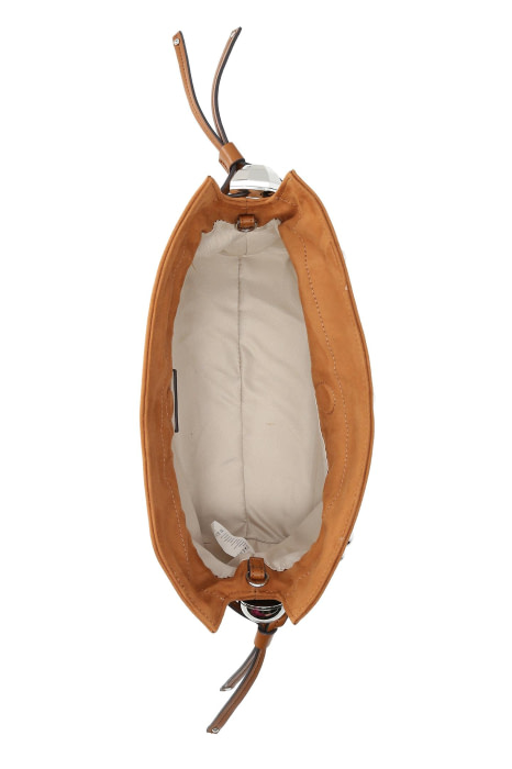 LIU·JO bolso antelina en tachas color camel - 5