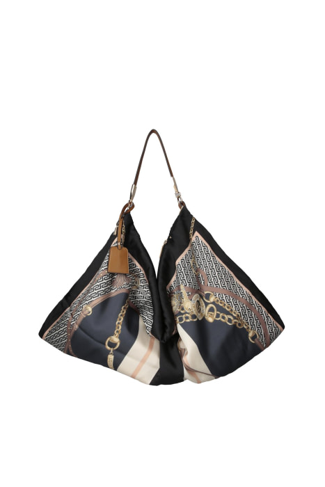 LIU·JO bolso en pañuelo con estampado en azules - 3