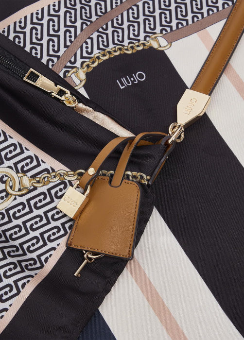 LIU·JO bolso en pañuelo con estampado en azules - 10