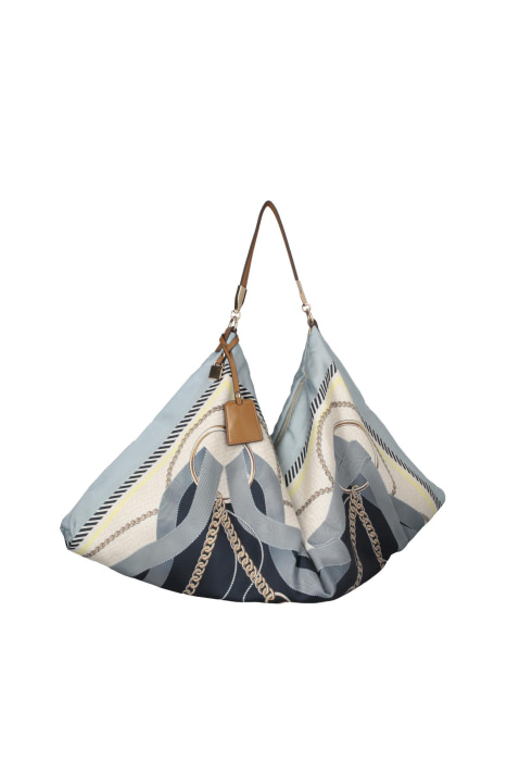 LIU·JO bolso en pañuelo con estampado en azules - 12