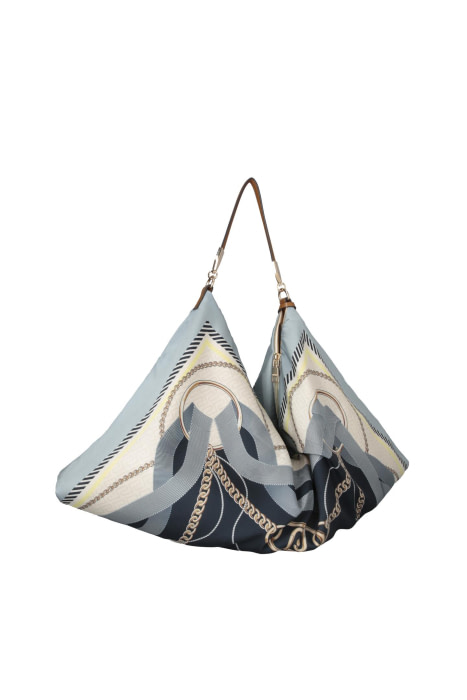LIU·JO bolso en pañuelo con estampado en azules - 13
