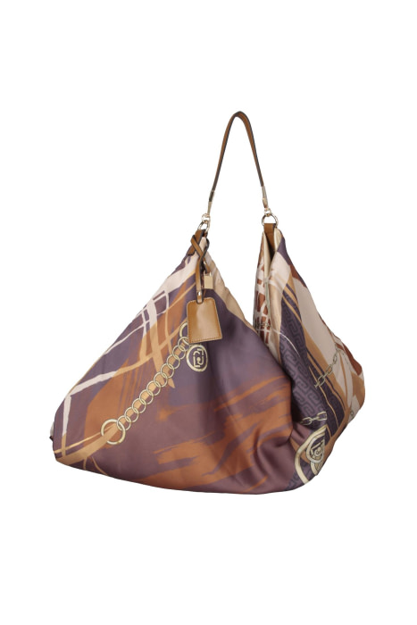 LIU·JO bolso en pañuelo con estampado en morados  y rosas - 1