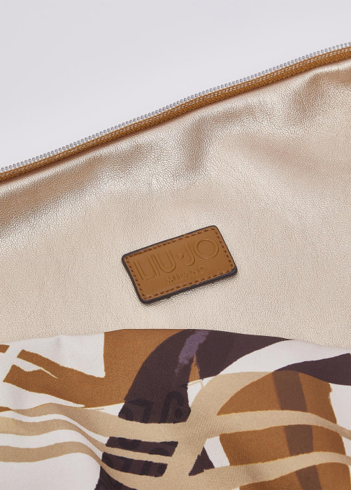 LIU·JO bolso en pañuelo con estampado en morados  y rosas - 11