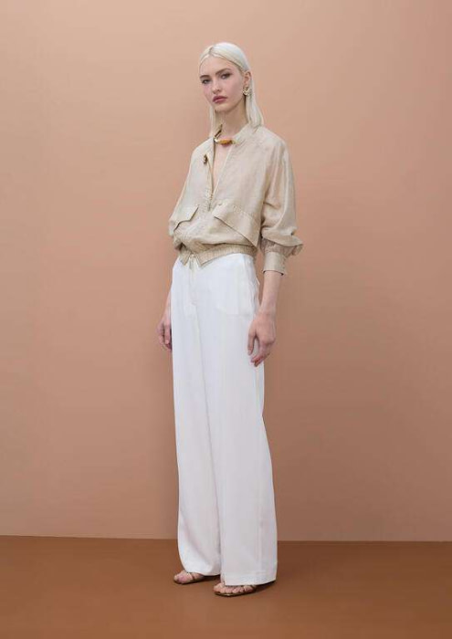 LOLA CASADEMUNT by MAITE chaqueta bolsillos color piedra - 8