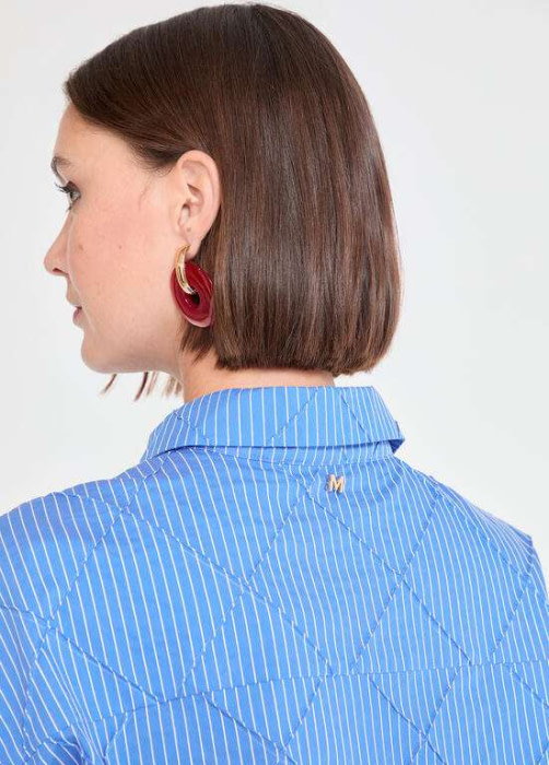 LOLA CASADEMUNT by MAITE camisa azul y blanco con rayas - 5