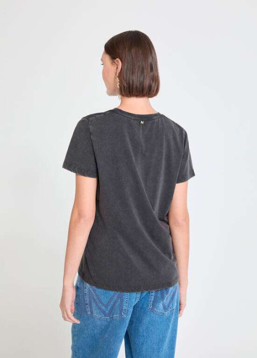 LOLA CASADEMUNT by MAITE camiseta con strass  multicolor gris oscuro "BY MAITE" - 6