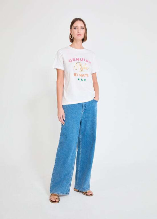 LOLA CASADEMUNT by MAITE camiseta blanca "GENUINE STYLE BY MAITE" - 2