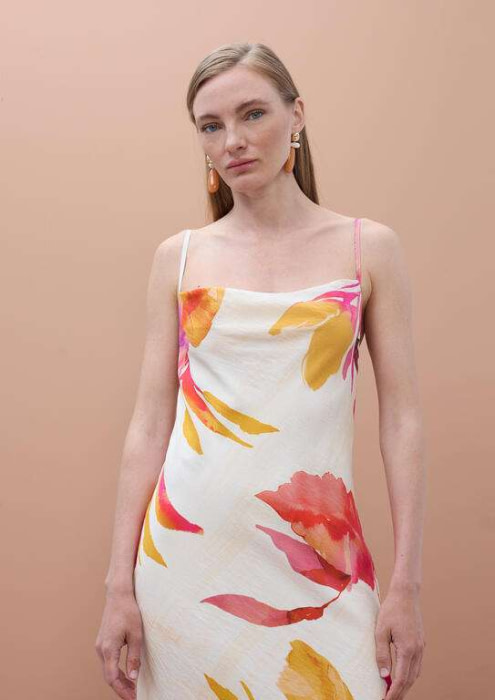 LOLA CASADEMUNT by MAITE vestido estampado blanco floral - 3