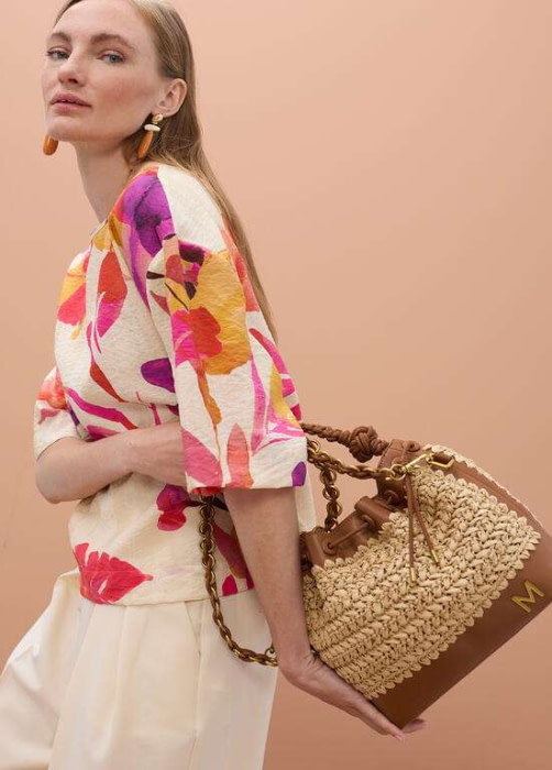 LOLA CASADEMUNT by MAITE bolso judas combinado rafia - 8