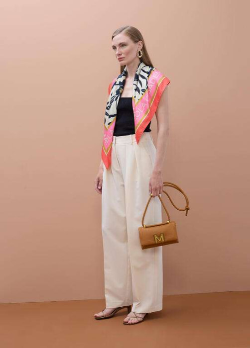 LOLA CASADEMUNT by MAITE pañuelo estampado floral  crudo y multicolor - 7