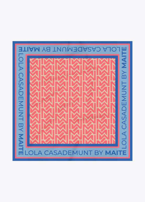 LOLA CASADEMUNT by MAITE pañuelo estampado floral  rojo y multicolor - 2