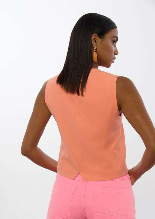 LOLA CASADEMUNT chaleco color coral - 3