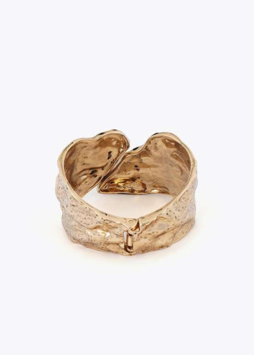 LOLA CASADEMUNT brazalete irregular dorado - 3