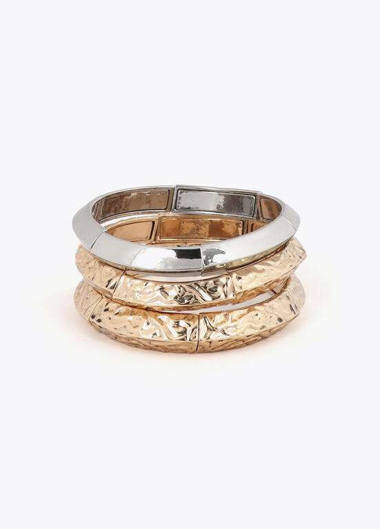 LOLA CASADEMUNT set pulseras elásticas bicolor