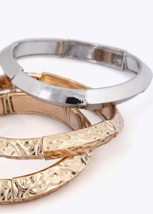 LOLA CASADEMUNT set pulseras elásticas bicolor - 4