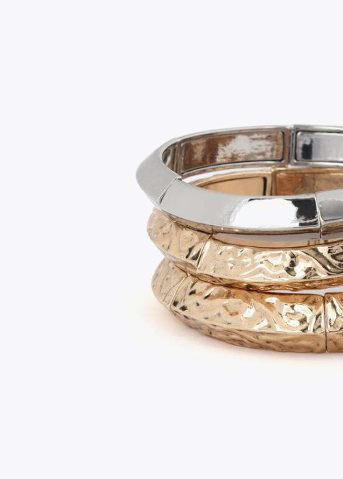 LOLA CASADEMUNT set pulseras elásticas bicolor - 5