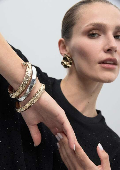 LOLA CASADEMUNT set pulseras elásticas bicolor - 6