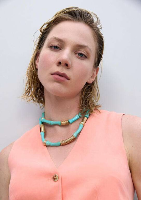 LOLA CASADEMUNT pack collares combinados  azul y metal - 9
