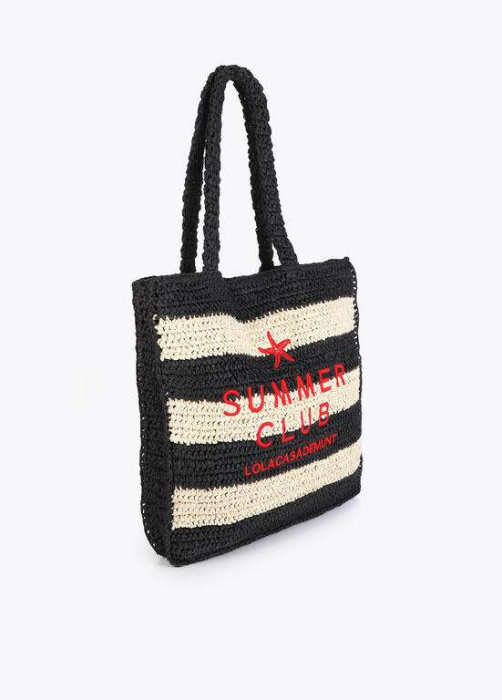 LOLA CASADEMUNT bolso desestructurado rafia SUMMER CLUB - 4