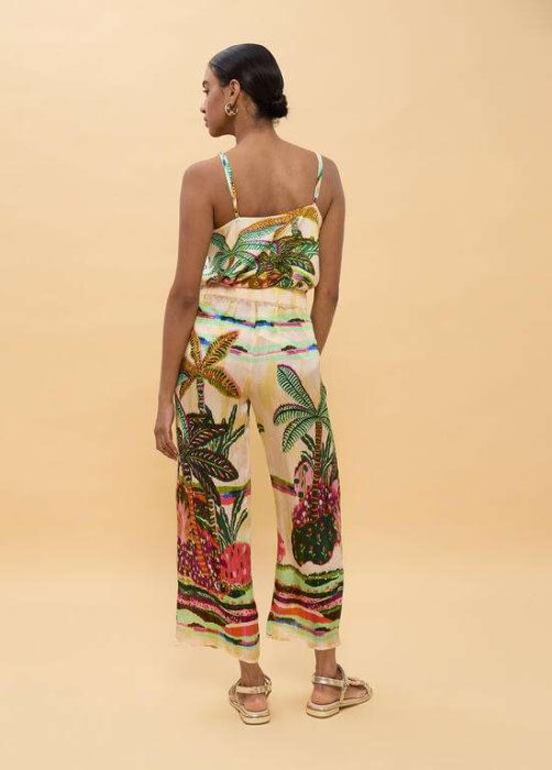 LOLA CASADEMUNT pantalón estampado crudo y multicolor - 4