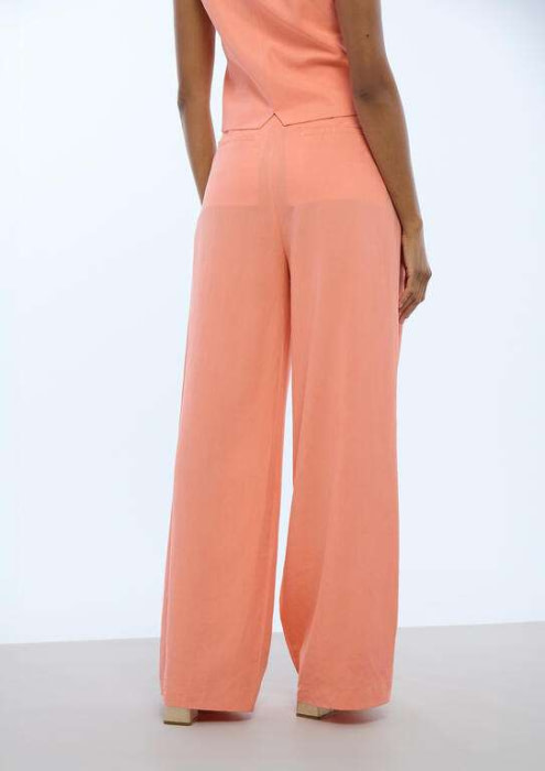 LOLA CASADEMUNT pantalón palazzo color coral - 3